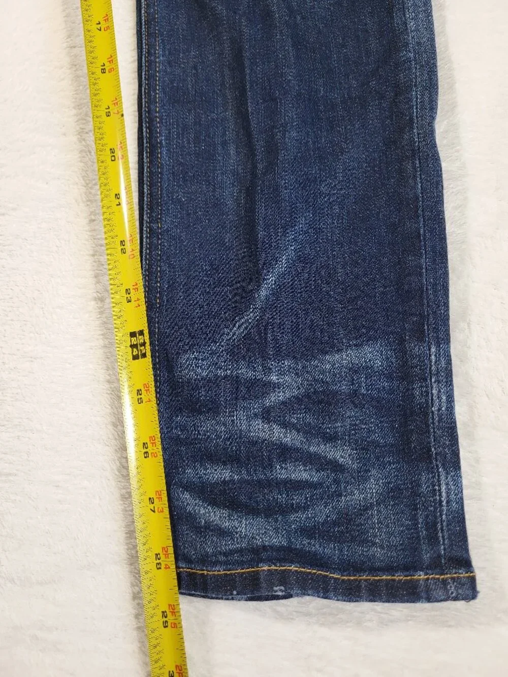 Rag & Bone The Dre Blue Denim Slim Cotton Polyurethane Jeans - Size 29